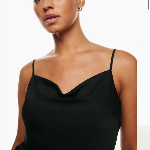 NWOT BABATON Cowlneck Camisole Black Tank - Picture 9 of 13